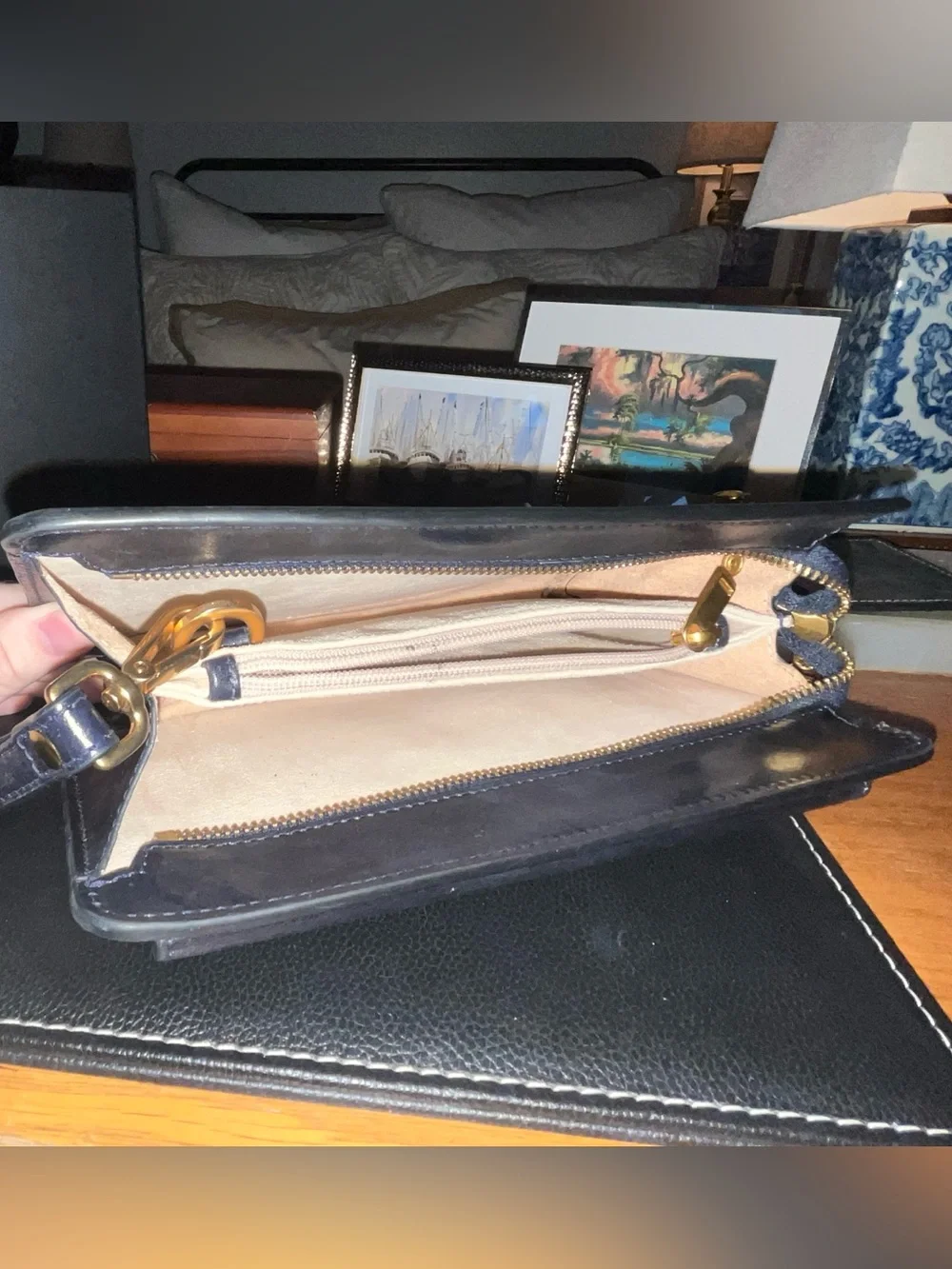 Time Resistance - Leather Clutch Purse - Decameron